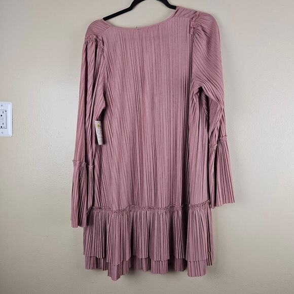 Free People Cant Help It Mini Dress Pink Clay Color Small S New - Picture 2 of 6